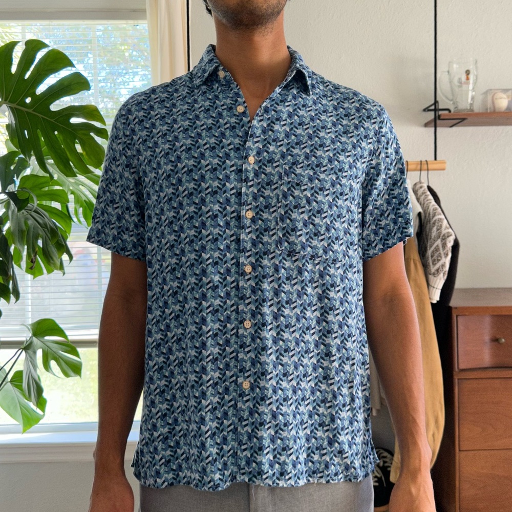 Vintage Tasso Elba Shirt Sleeve Shirt